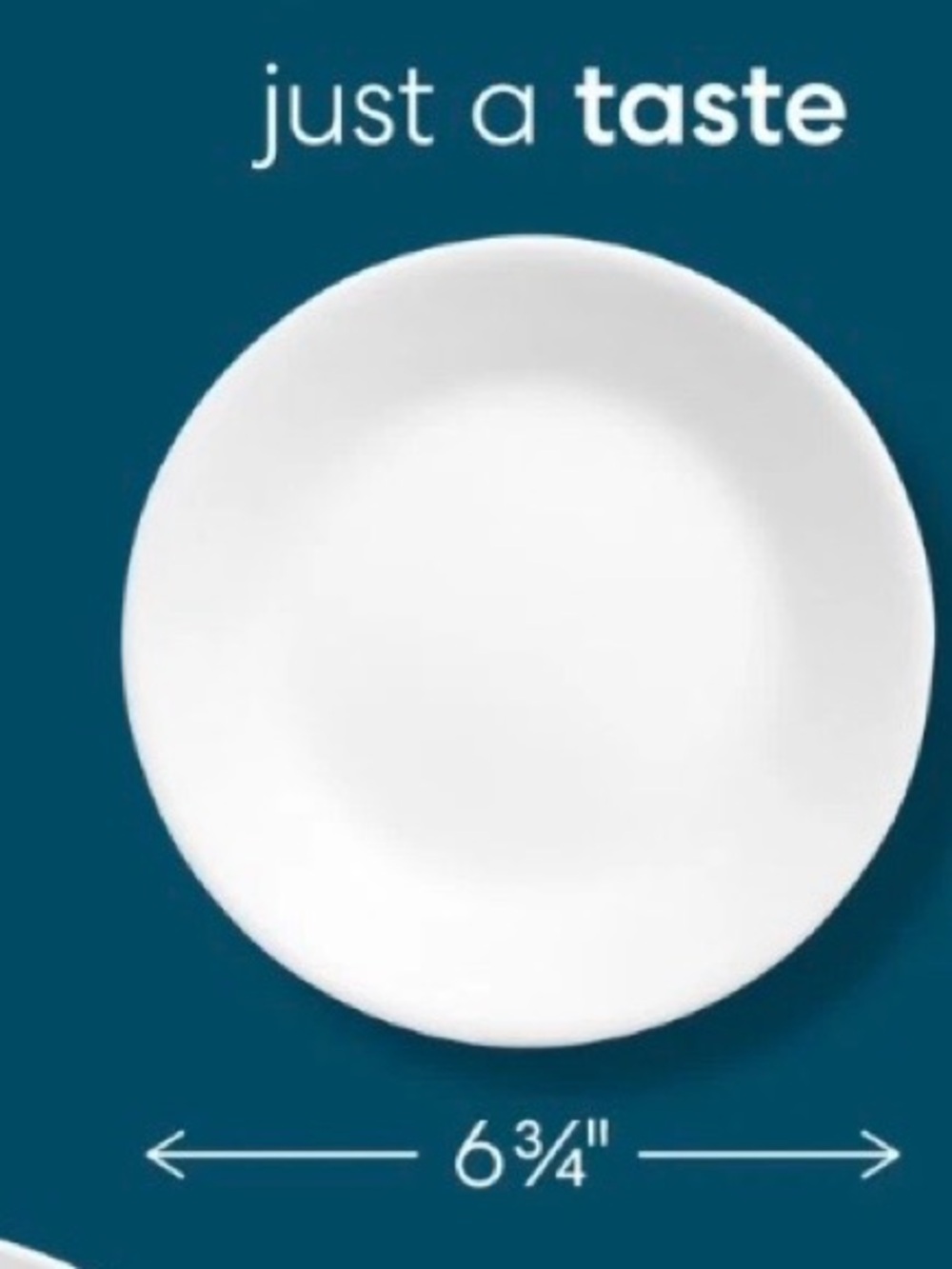 CORELLE 4 PCs. 6.75” inches Appetizer plates. Made in USA Break &  Chip-resistan